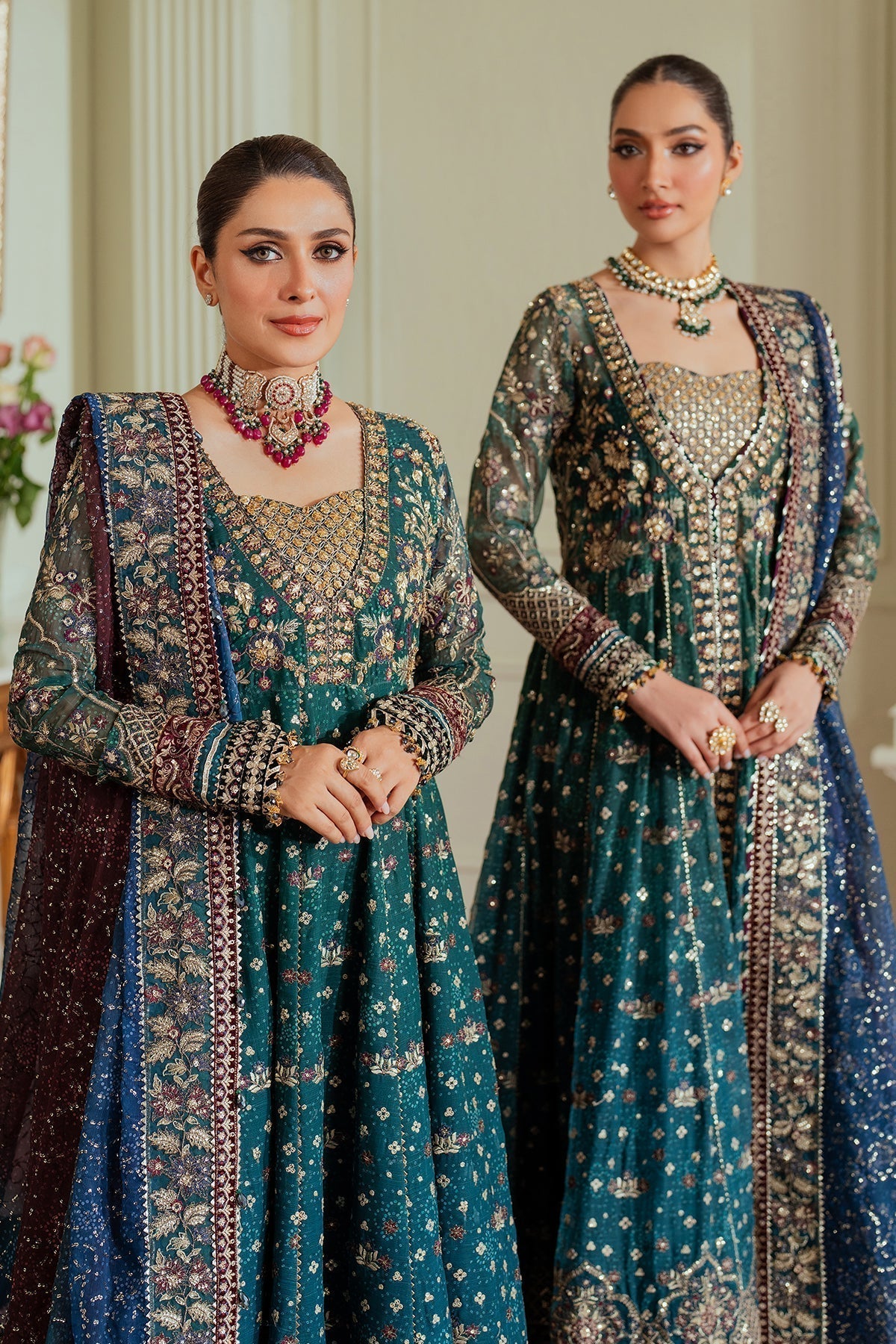 BAROQUE__EMBROIDERED CHIFFON CH13-03 - House Of Hania