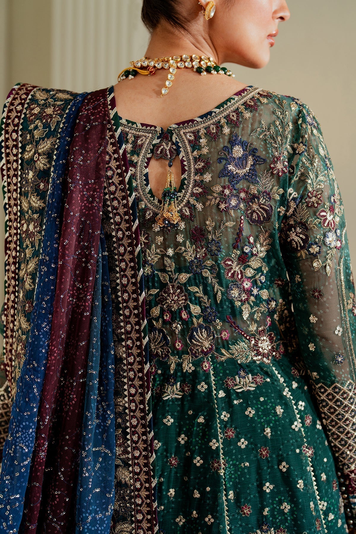BAROQUE__EMBROIDERED CHIFFON CH13-03 - House Of Hania