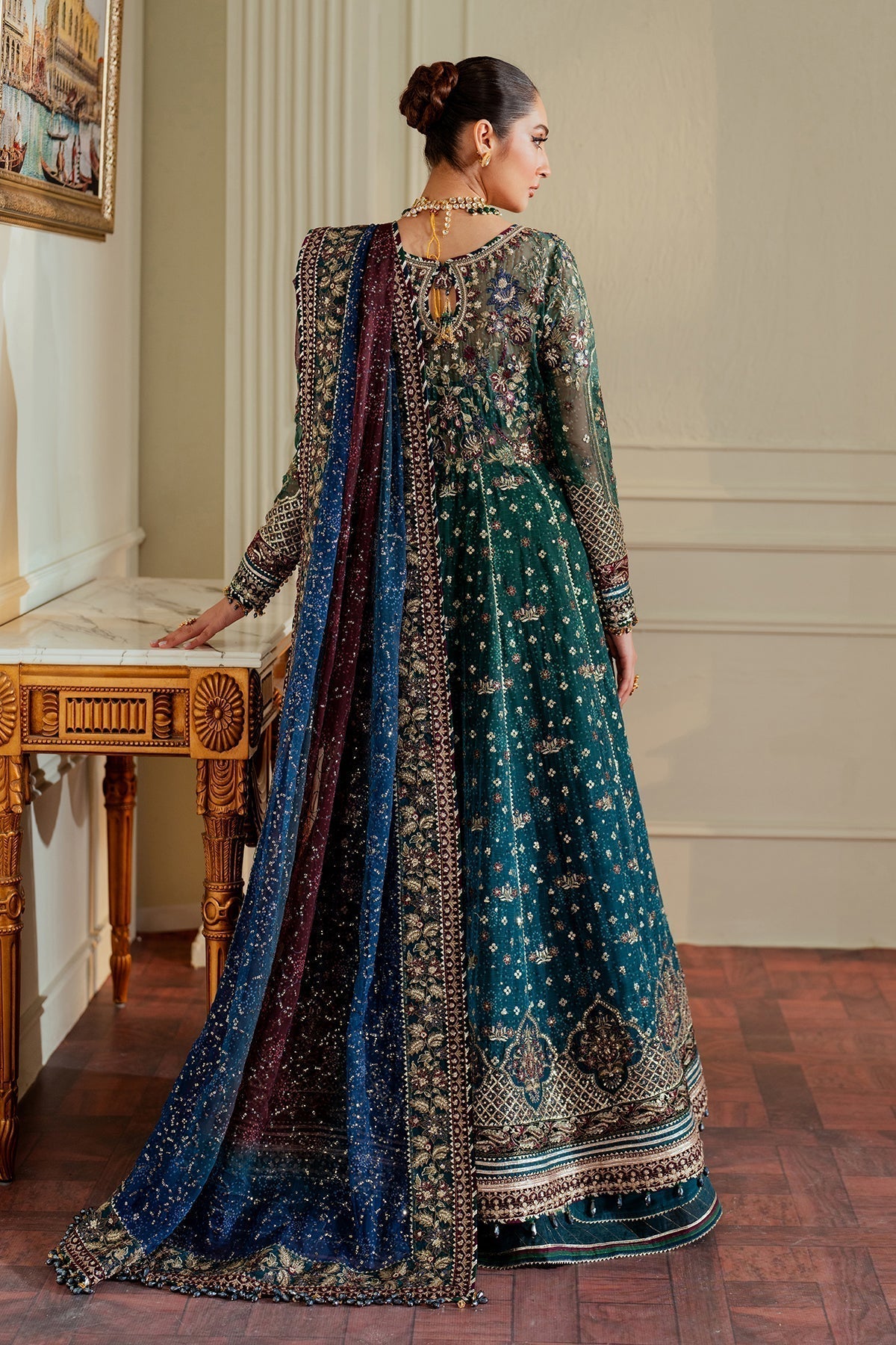 BAROQUE__EMBROIDERED CHIFFON CH13-03 - House Of Hania