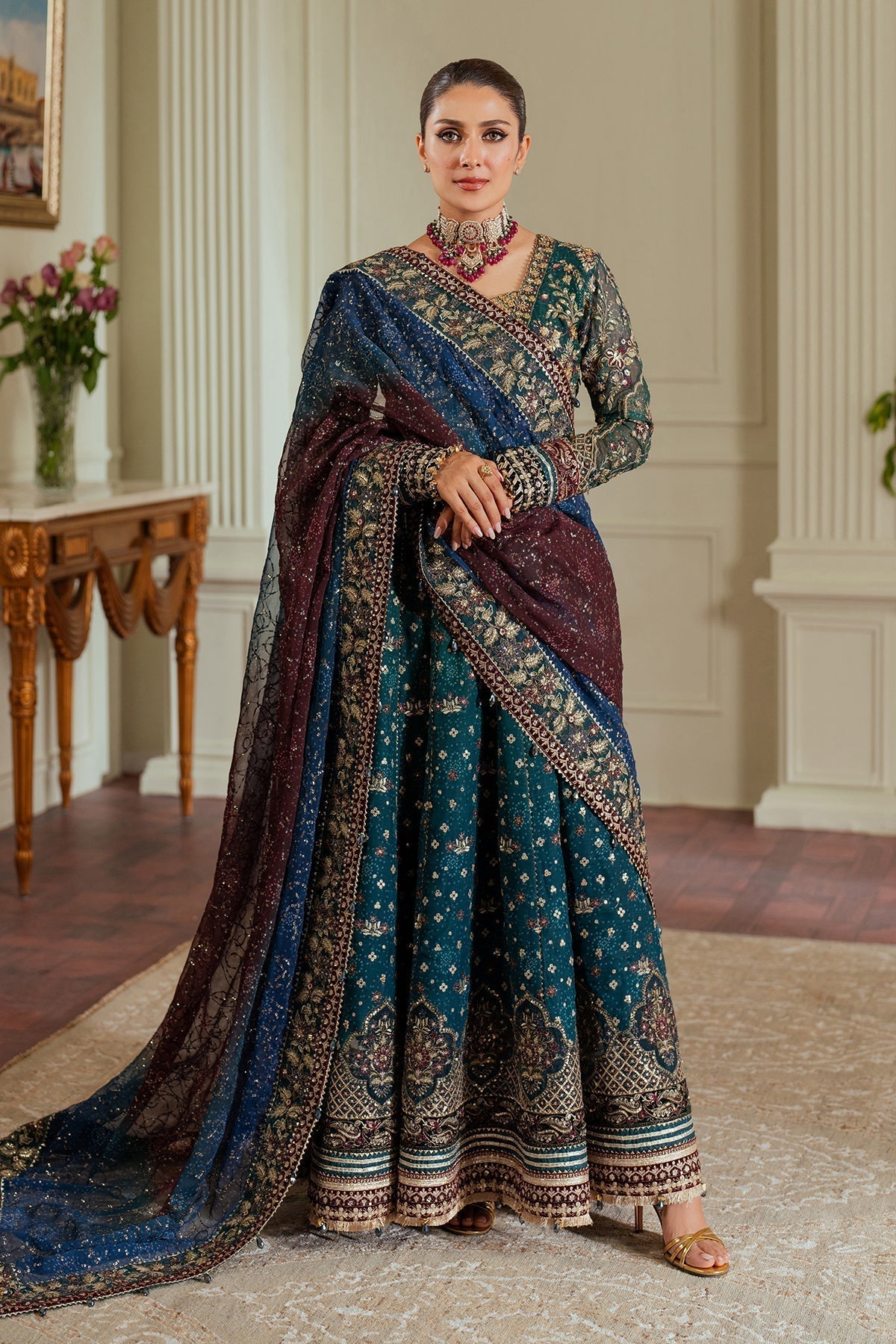 BAROQUE__EMBROIDERED CHIFFON CH13-03 - House Of Hania