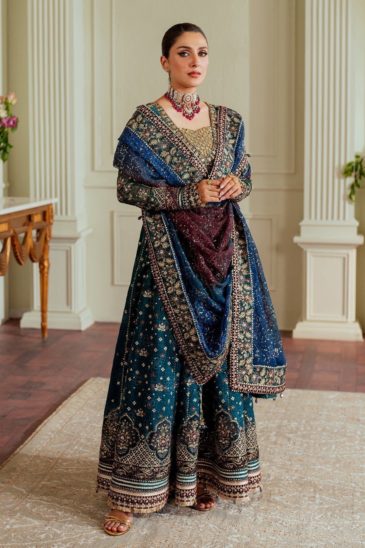 BAROQUE__EMBROIDERED CHIFFON CH13-03 - House Of Hania