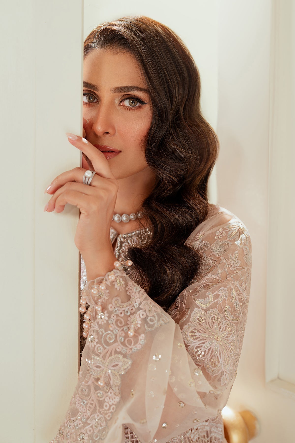 BAROQUE__EMBROIDERED ORGANZA CH13-04 STITCHED - House Of Hania