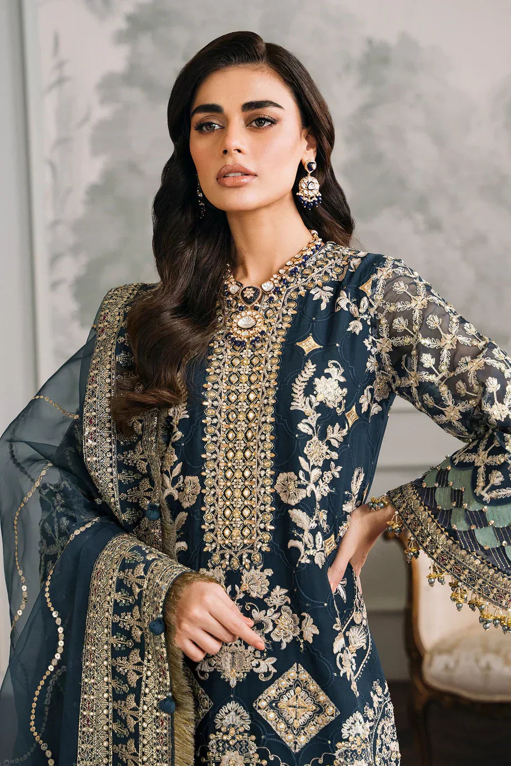 Baroque | Chantelle Embroidered Collection | CH12-01 - House Of Hania