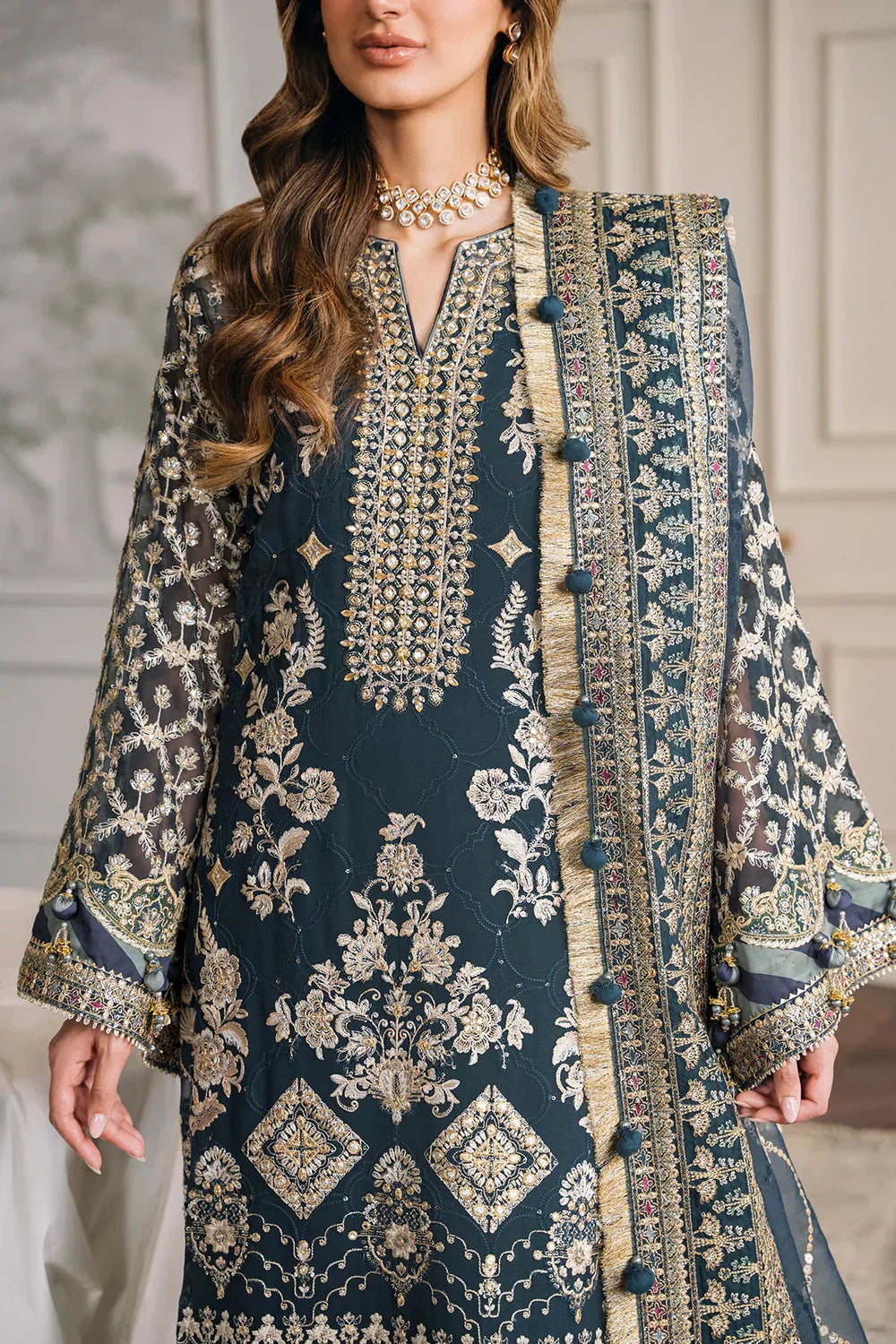 Baroque | Chantelle Embroidered Collection | CH12-01 - House Of Hania
