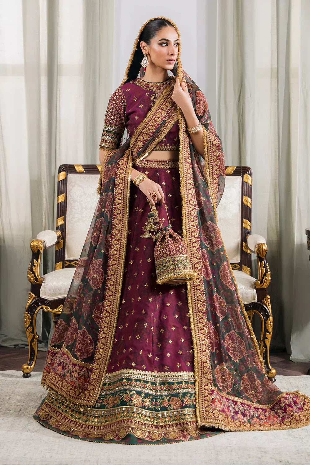 Baroque | Chantelle Embroidered Collection | CH12-03 - House Of Hania