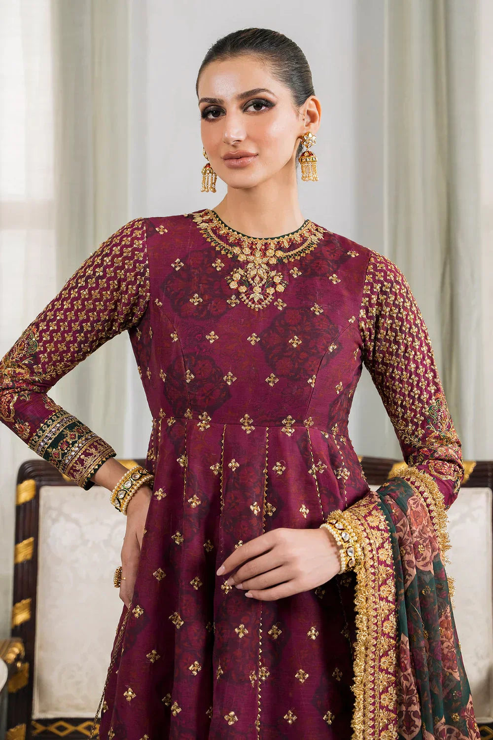 Baroque | Chantelle Embroidered Collection | CH12-03 - House Of Hania