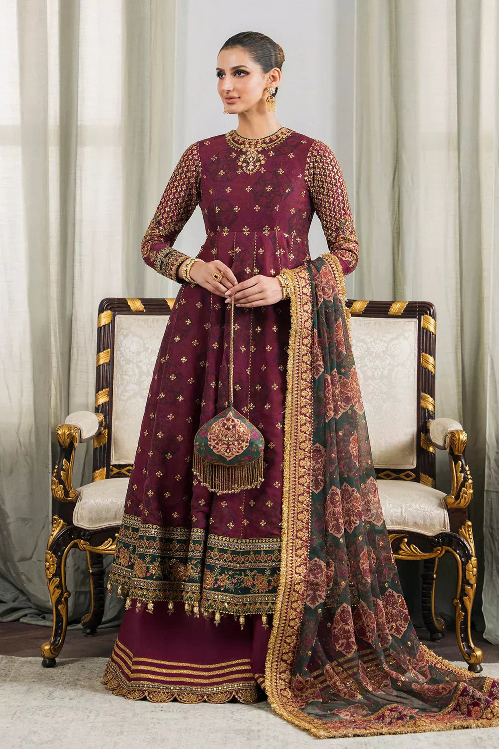 Baroque | Chantelle Embroidered Collection | CH12-03 - House Of Hania