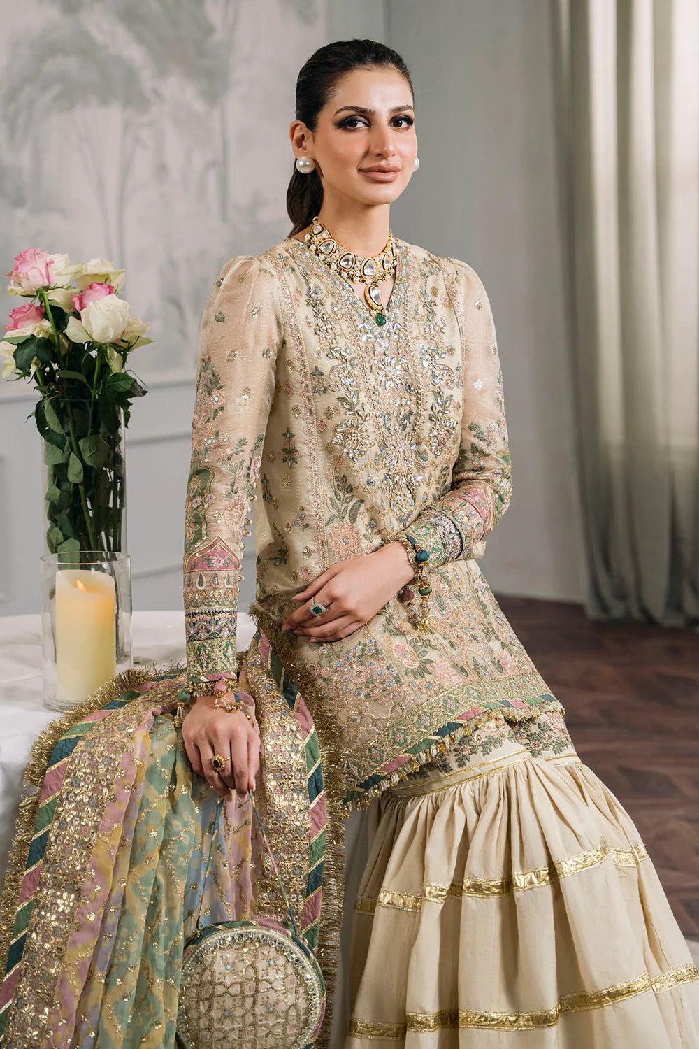 Baroque | Chantelle Embroidered Collection | CH12-04 - House Of Hania