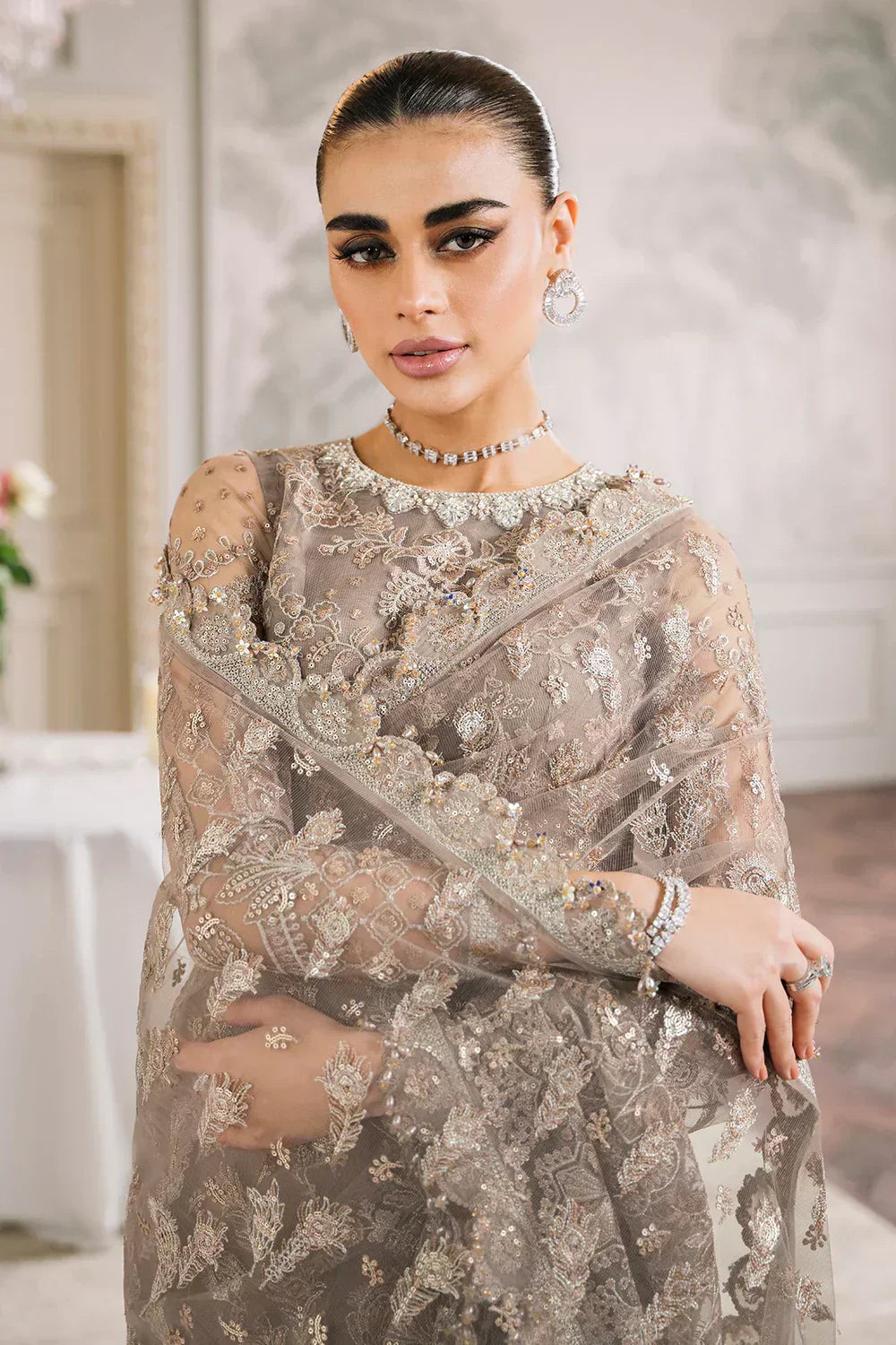 Baroque | Chantelle Embroidered Collection | CH12-06 - House Of Hania