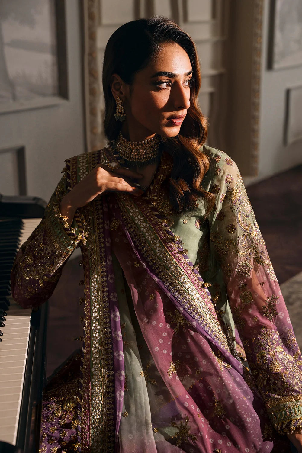 Baroque | Chantelle Embroidered Collection | CH12-08 - House Of Hania