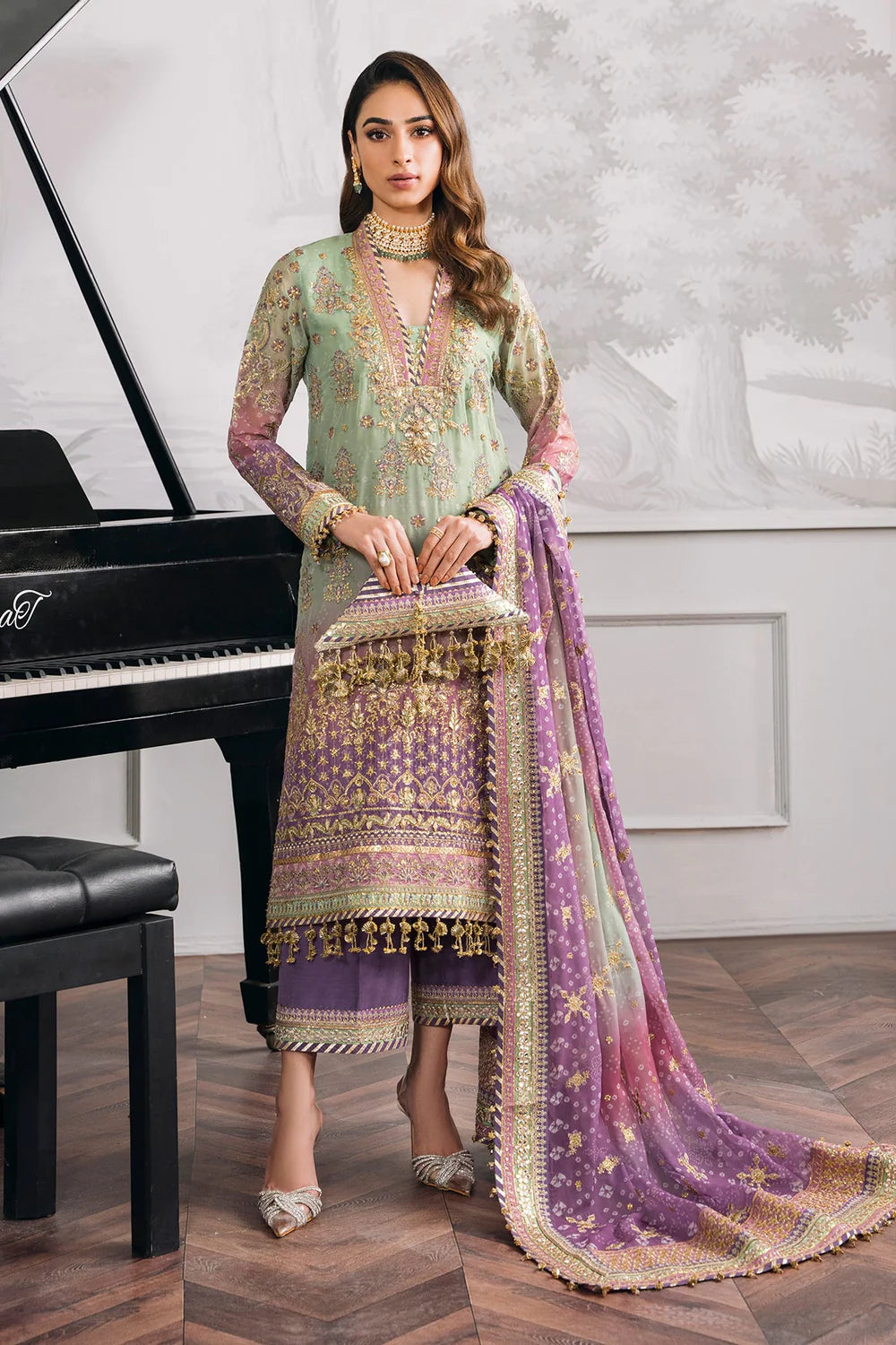 Baroque | Chantelle Embroidered Collection | CH12-08 - House Of Hania