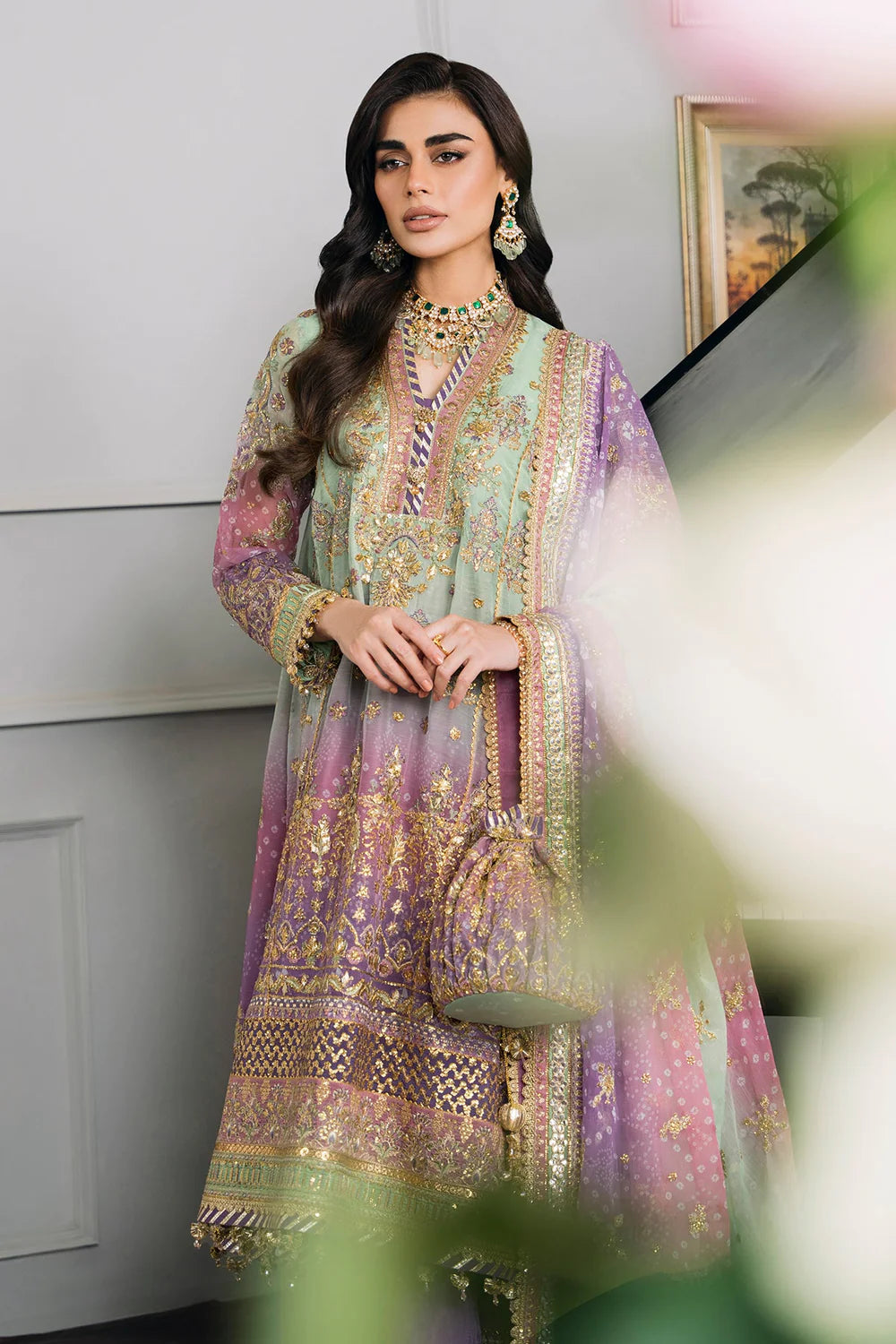 Baroque | Chantelle Embroidered Collection | CH12-08 - House Of Hania