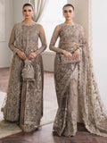 Baroque Chantelle Embroidered Luxury Net 3Pc Suit EC-06 - House Of Hania