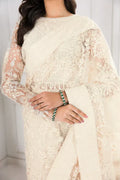 Baroque Chantelle Embroidered Luxury Net Saree D-287 - House Of Hania