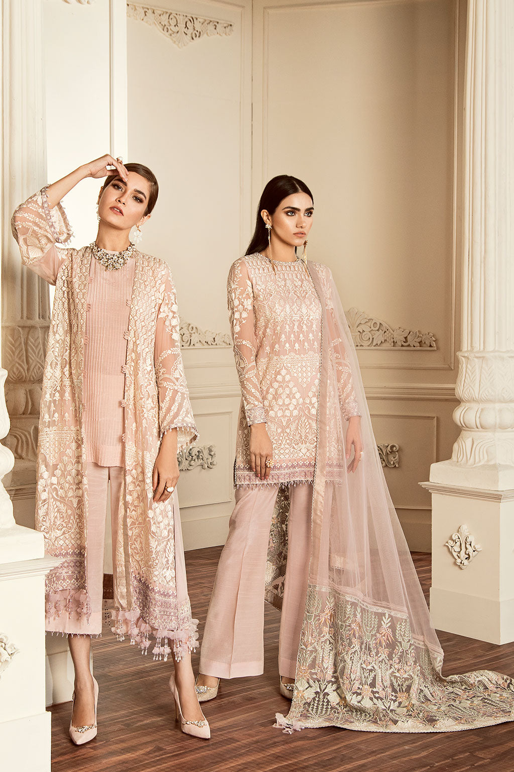 Baroque-EMBROIDERED CHIFFON CH05-10 - House Of Hania
