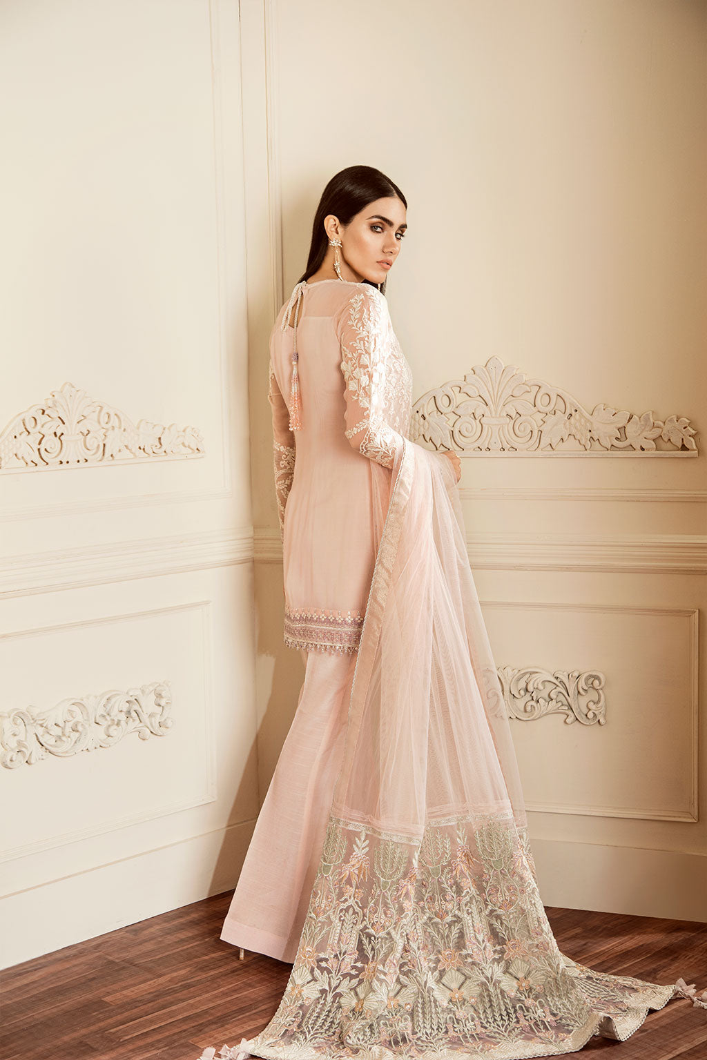 Baroque-EMBROIDERED CHIFFON CH05-10 - House Of Hania