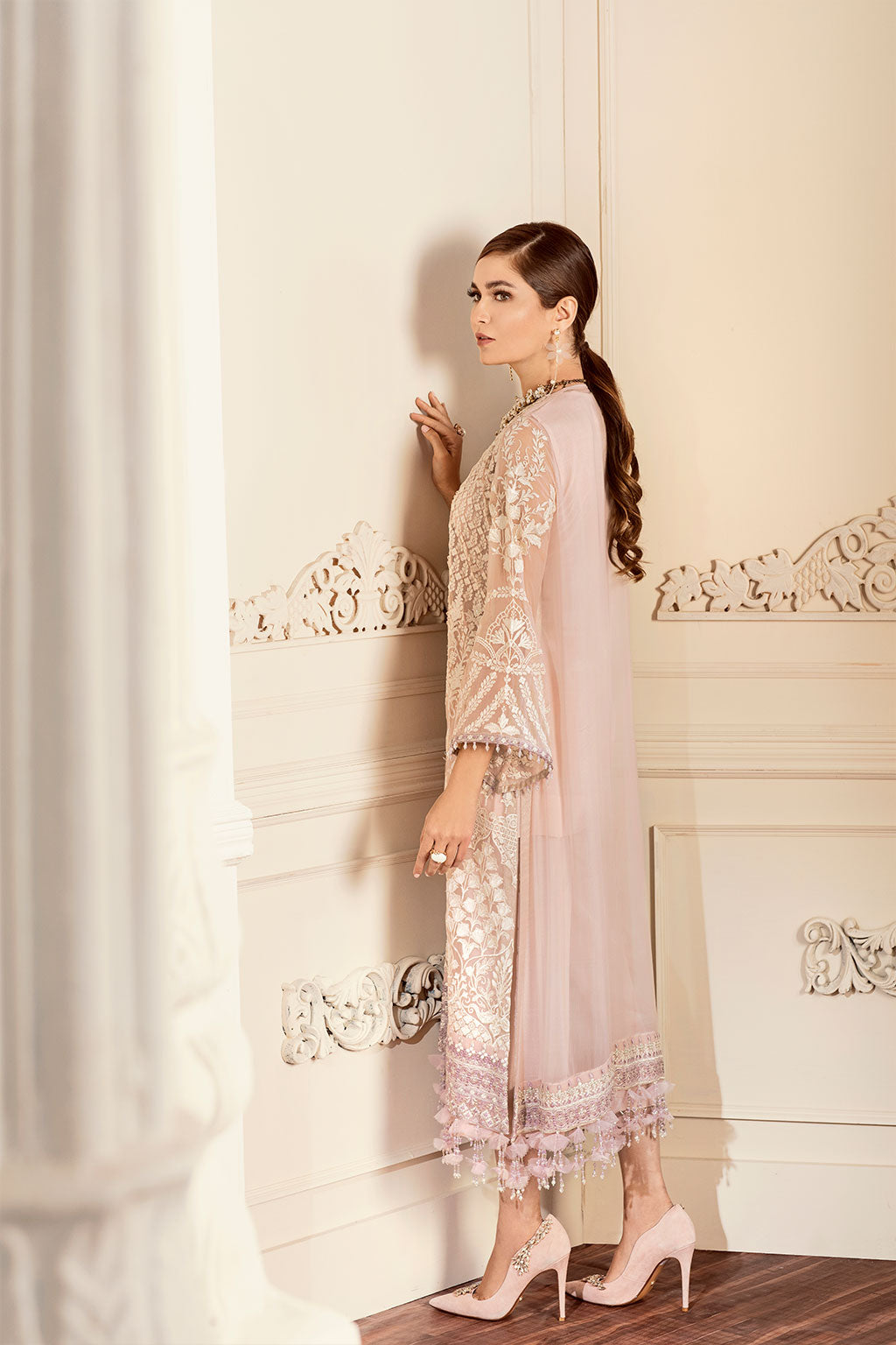 Baroque-EMBROIDERED CHIFFON CH05-10 - House Of Hania