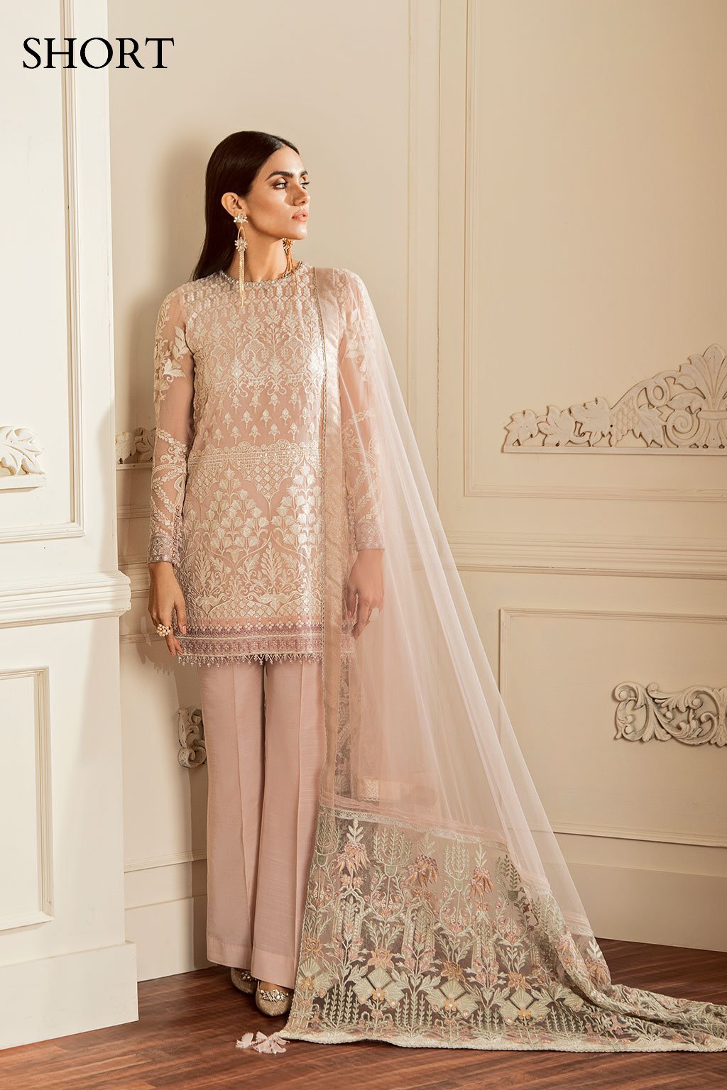 Baroque-EMBROIDERED CHIFFON CH05-10 - House Of Hania