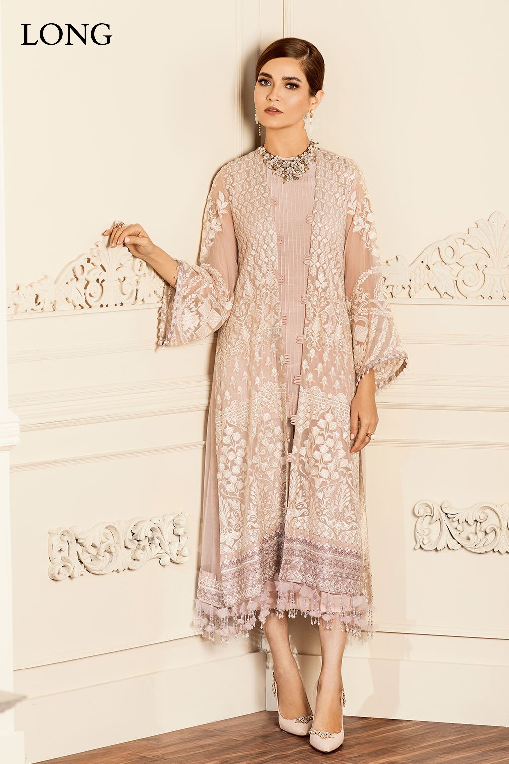 Baroque-EMBROIDERED CHIFFON CH05-10 - House Of Hania