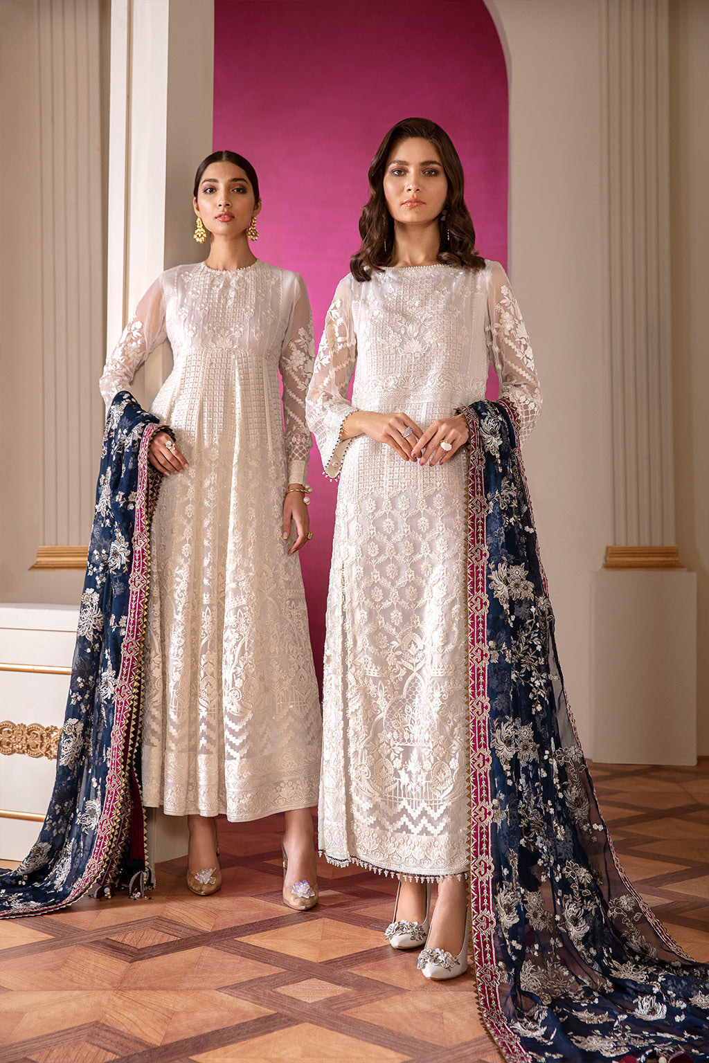 Baroque-EMBROIDERED CHIFFON CH07-02 - House Of Hania
