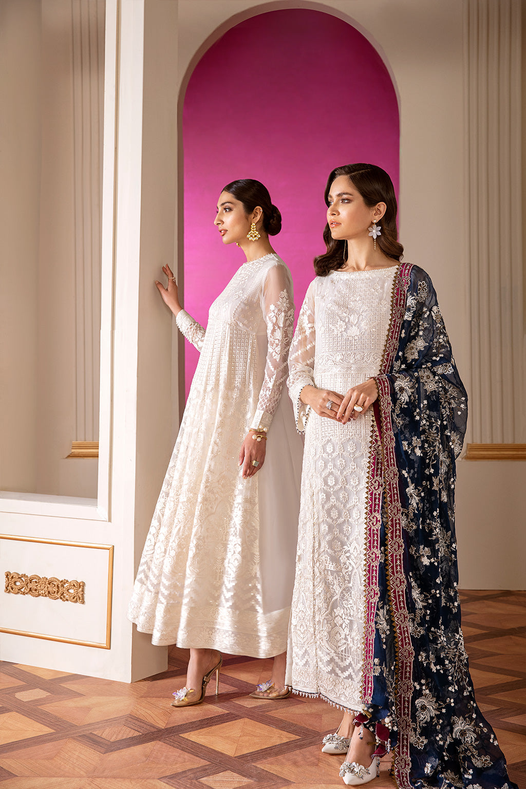 Baroque-EMBROIDERED CHIFFON CH07-02 - House Of Hania