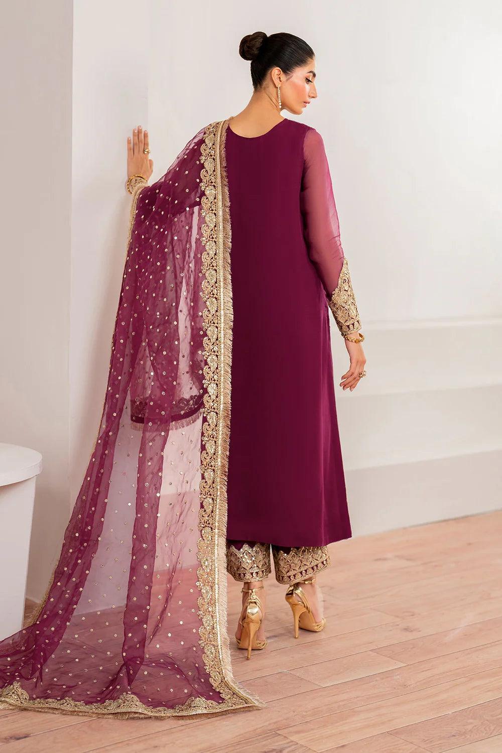 Baroque | EMBROIDERED CHIFFON PR-997 - House Of Hania