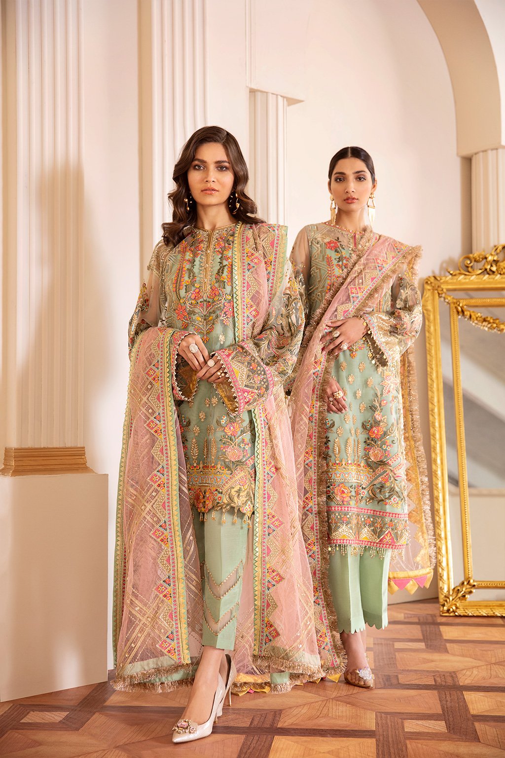 Baroque-EMBROIDERED NET CH07-01 - House Of Hania
