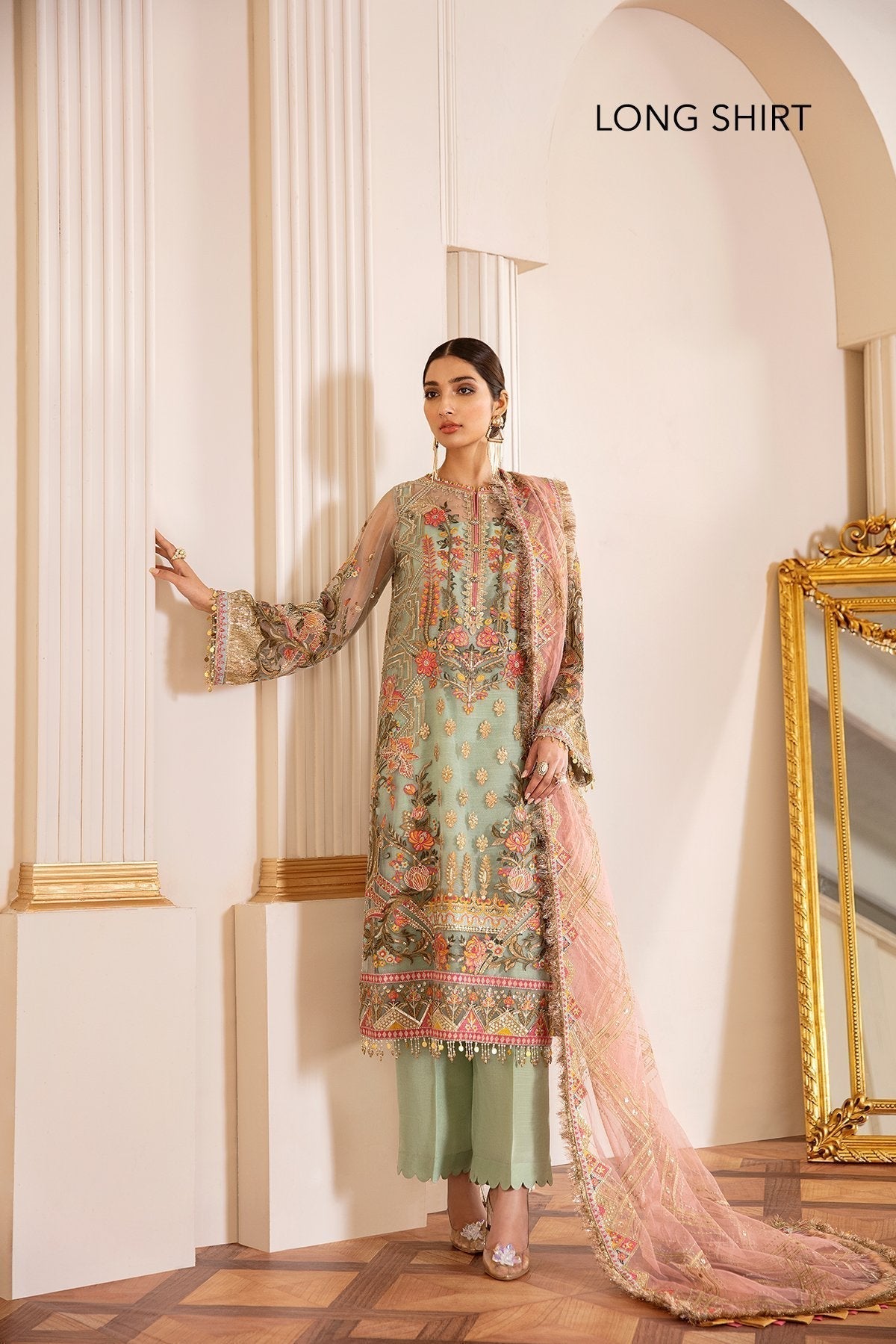 Baroque-EMBROIDERED NET CH07-01 - House Of Hania