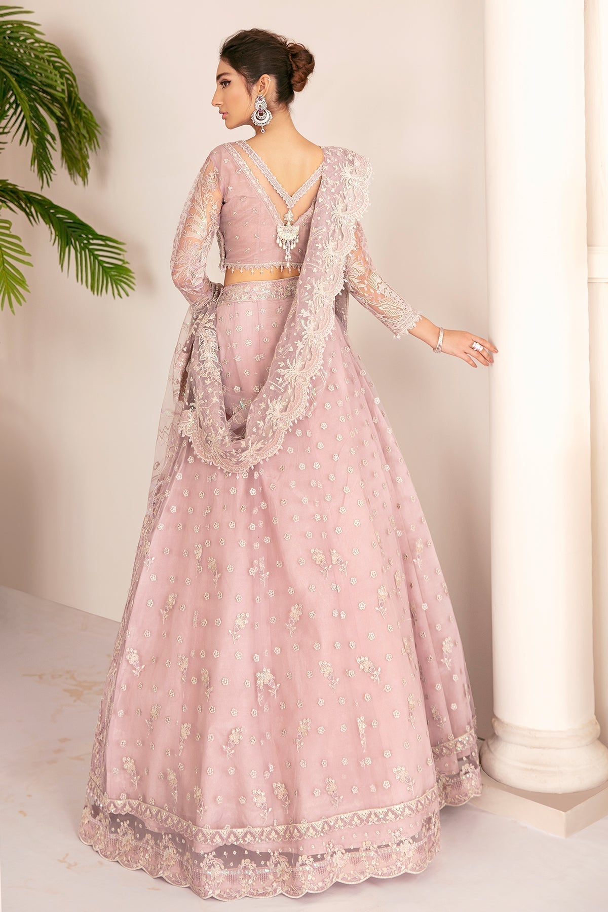Baroque-EMBROIDERED NET CH08-01 - House Of Hania