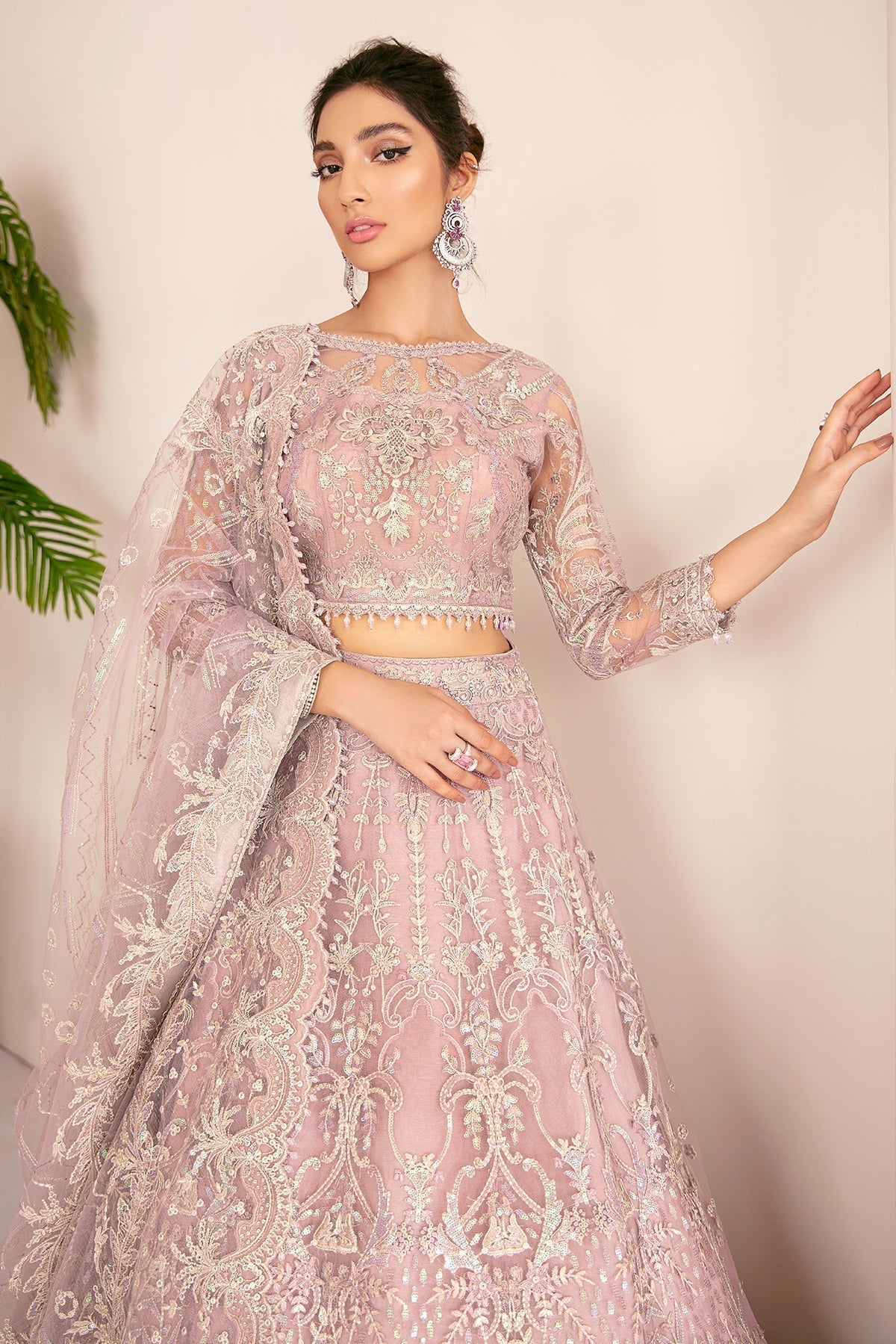 Baroque-EMBROIDERED NET CH08-01 - House Of Hania