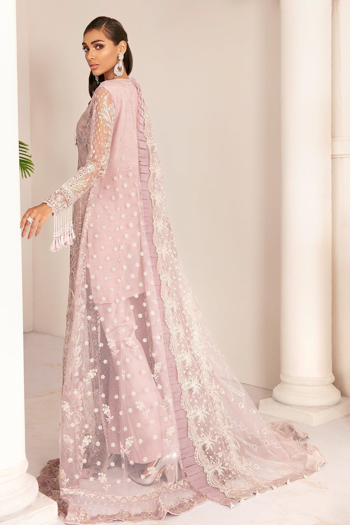 Baroque-EMBROIDERED NET CH08-01 - House Of Hania