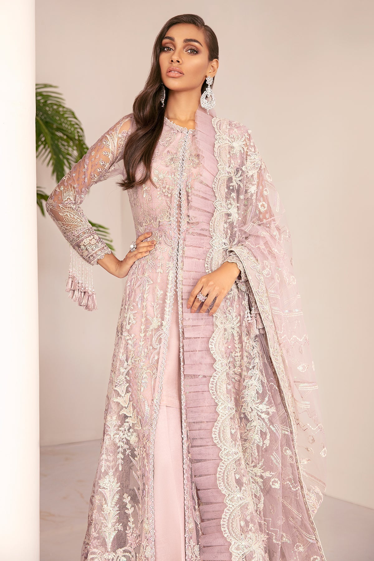 Baroque-EMBROIDERED NET CH08-01 - House Of Hania