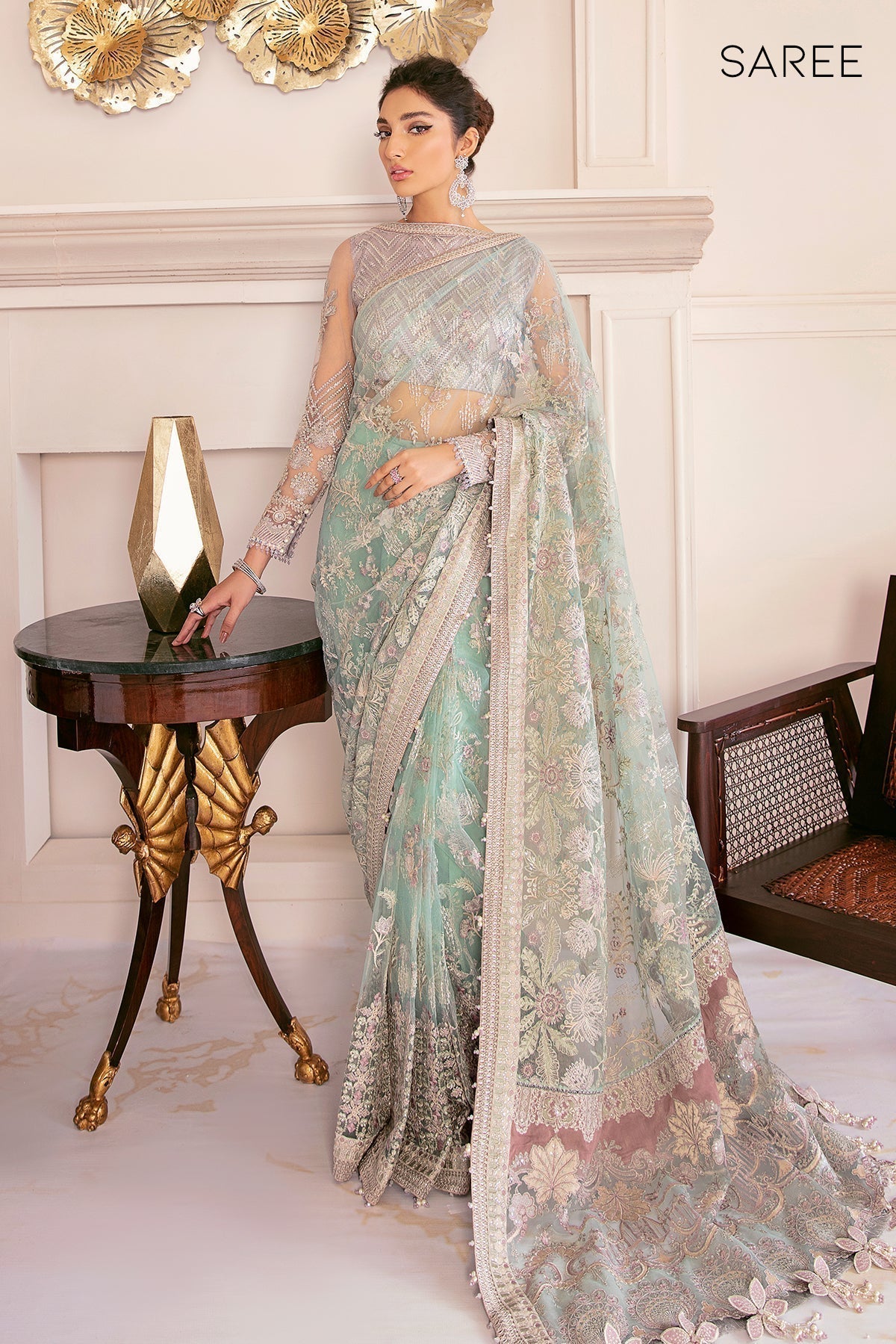 Baroque-EMBROIDERED NET CH08-10 - House Of Hania