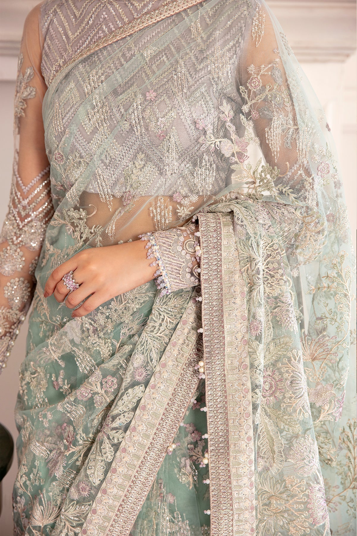Baroque-EMBROIDERED NET CH08-10 - House Of Hania