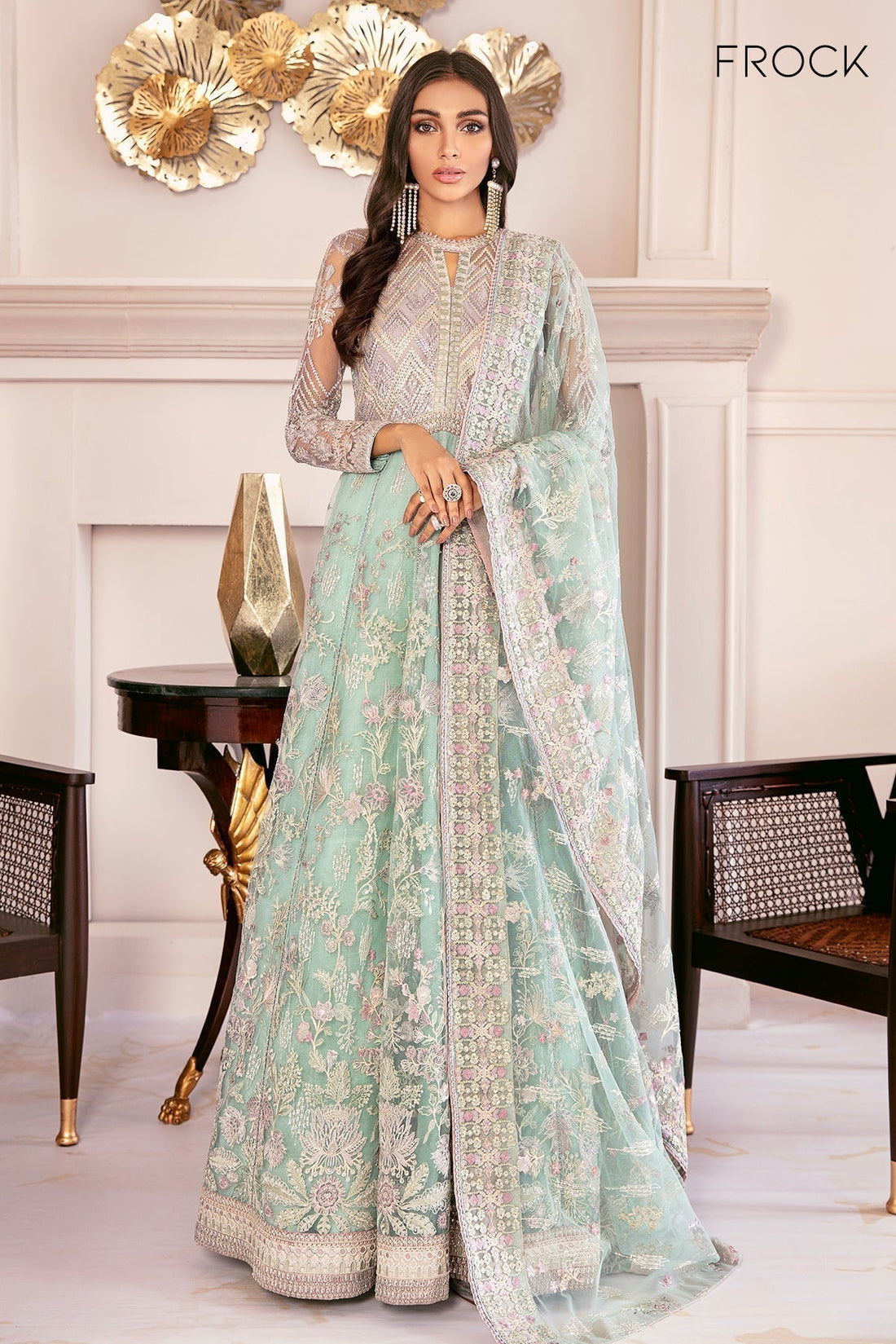 Baroque-EMBROIDERED NET CH08-10 - House Of Hania