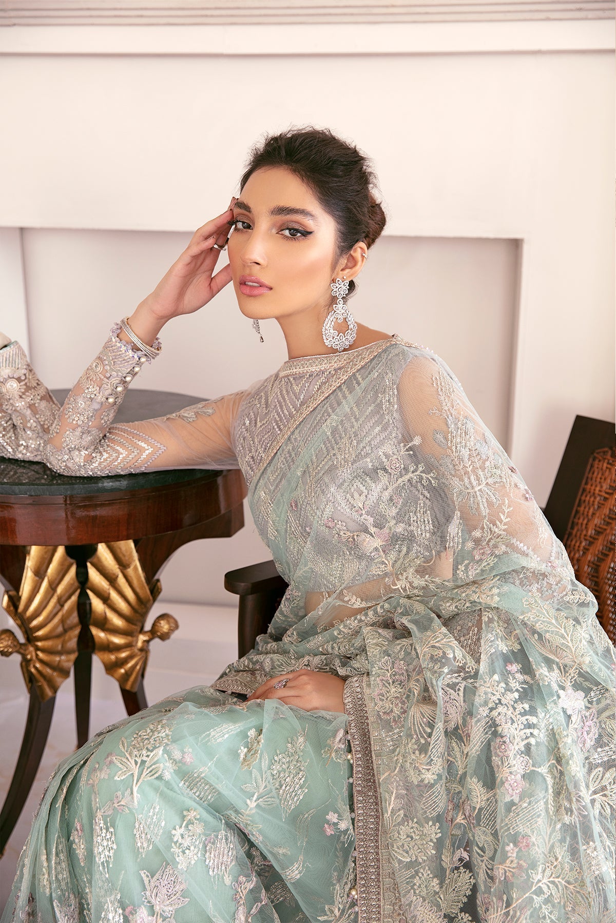 Baroque-EMBROIDERED NET CH08-10 - House Of Hania