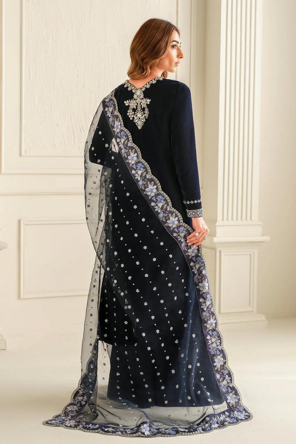 Baroque | EMBROIDERED VELVET PR-1015 - House Of Hania