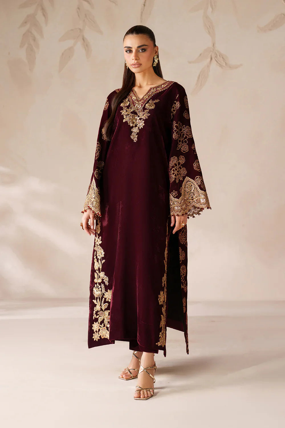 Baroque | EMBROIDERED VELVET | PR-1201 - House Of Hania