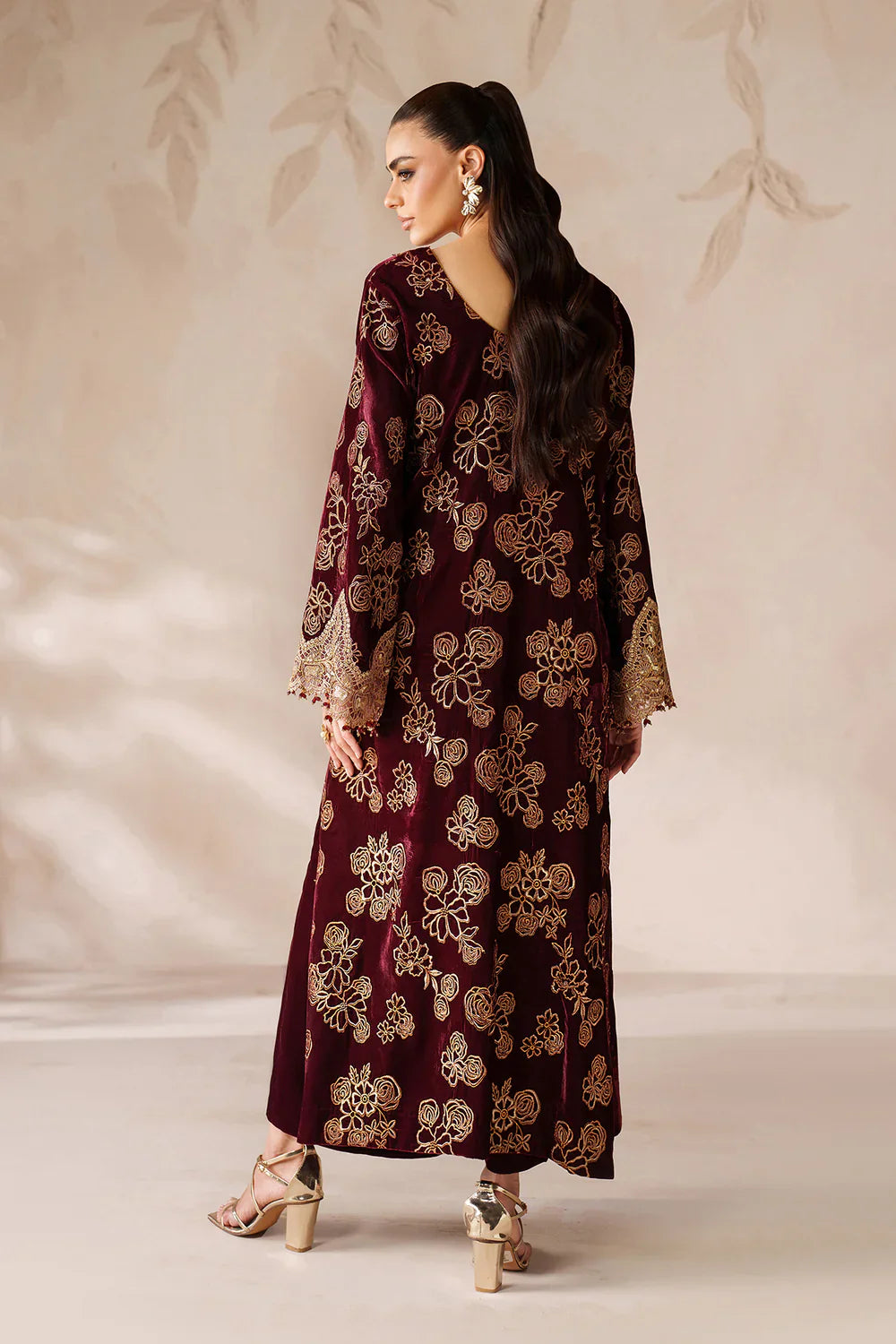Baroque | EMBROIDERED VELVET | PR-1201 - House Of Hania
