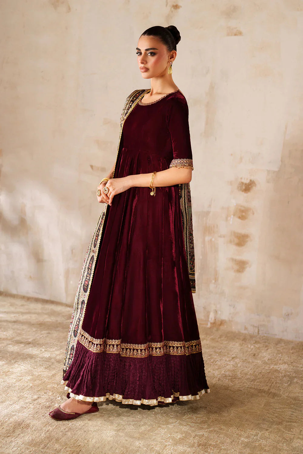 Baroque | EMBROIDERED VELVET | PR-1207 - House Of Hania