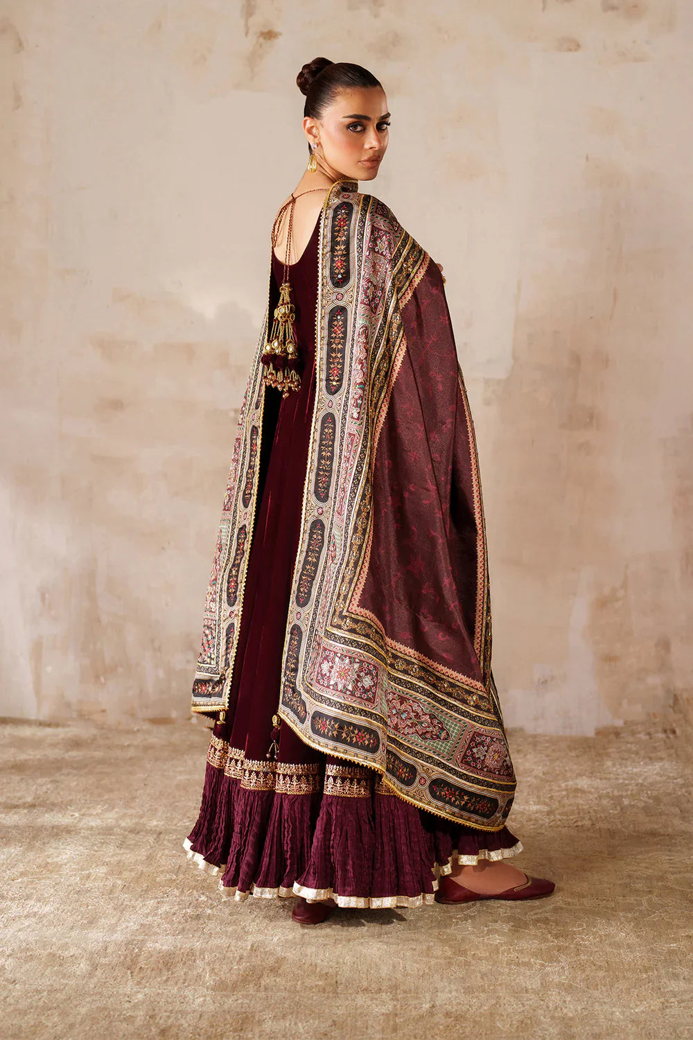 Baroque | EMBROIDERED VELVET | PR-1207 - House Of Hania