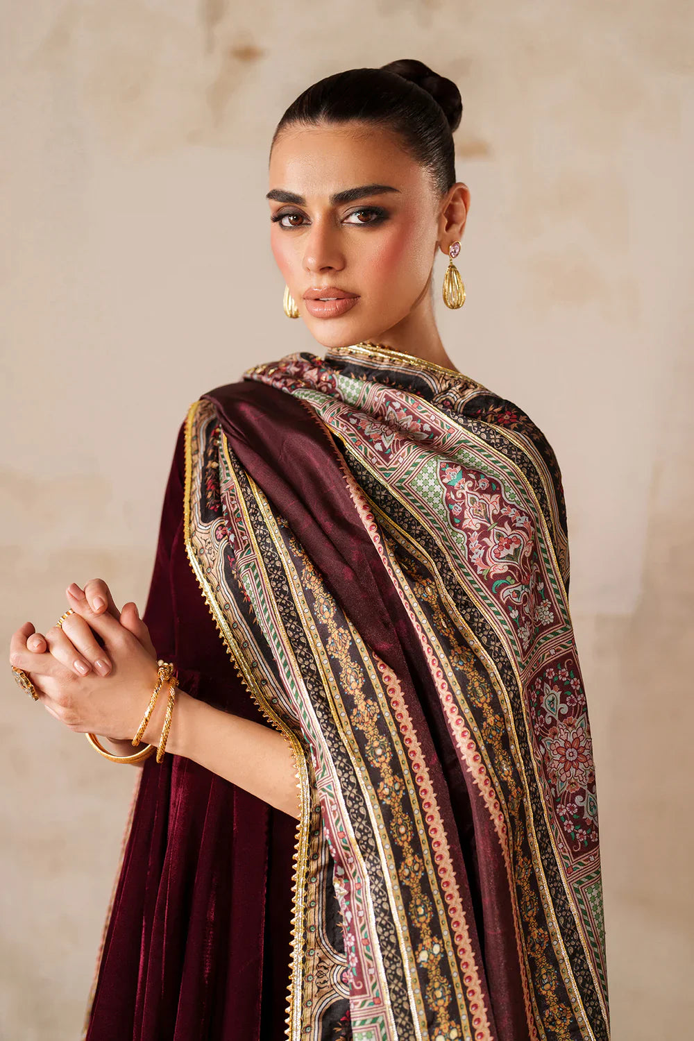 Baroque | EMBROIDERED VELVET | PR-1207 - House Of Hania