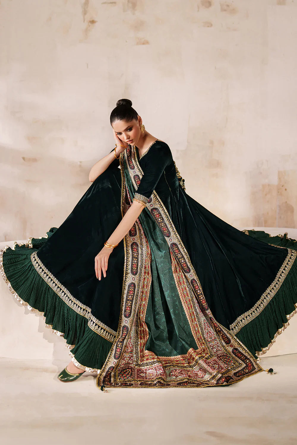 Baroque | EMBROIDERED VELVET | PR-1208 - House Of Hania