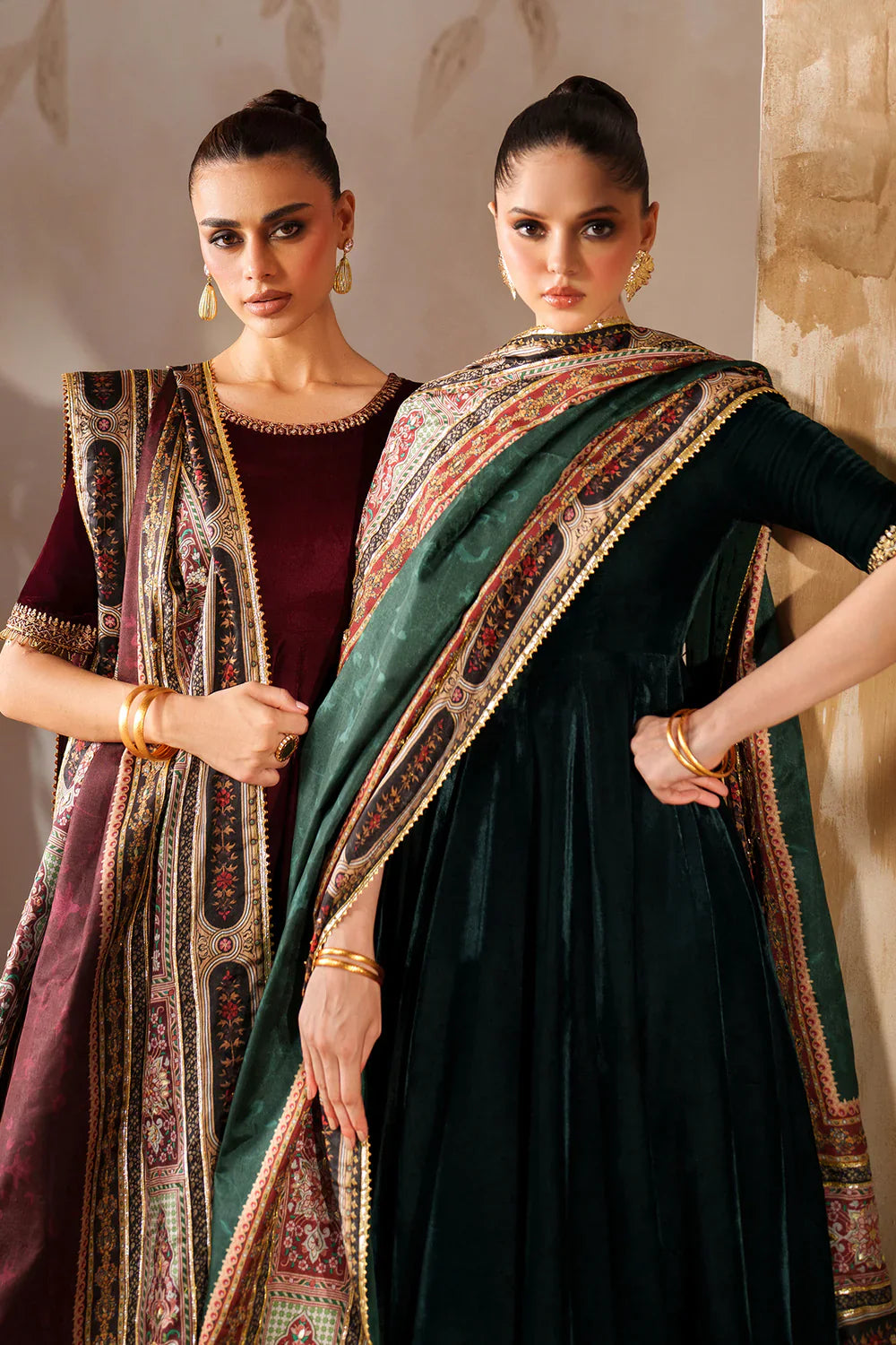 Baroque | EMBROIDERED VELVET | PR-1208 - House Of Hania