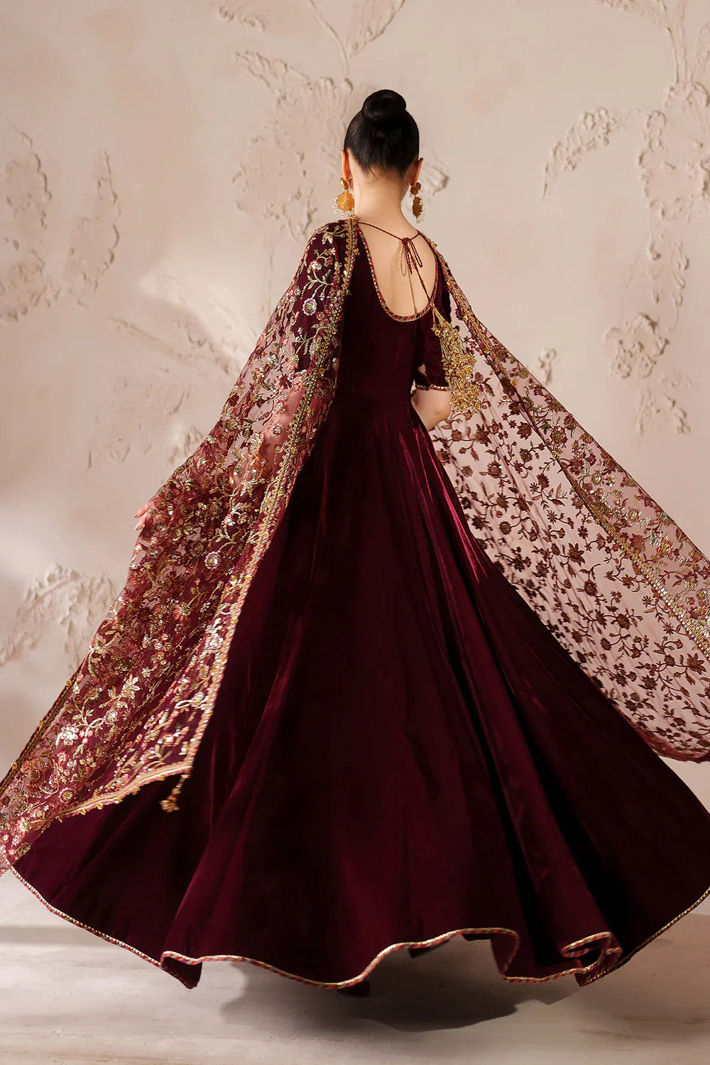 Baroque | EMBROIDERED VELVET | PR-1211 - House Of Hania