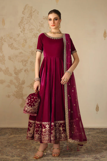 Baroque | EMBROIDERED VELVET | PR-1225 - House Of Hania