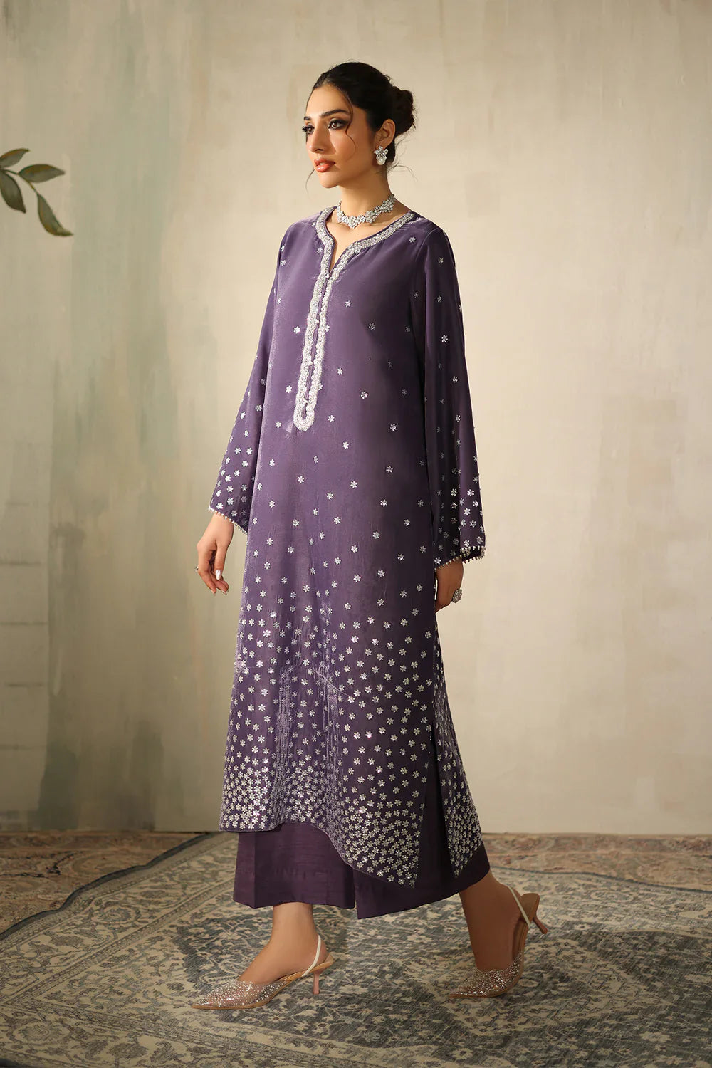 Baroque | EMBROIDERED VELVET | PR-1226 - House Of Hania