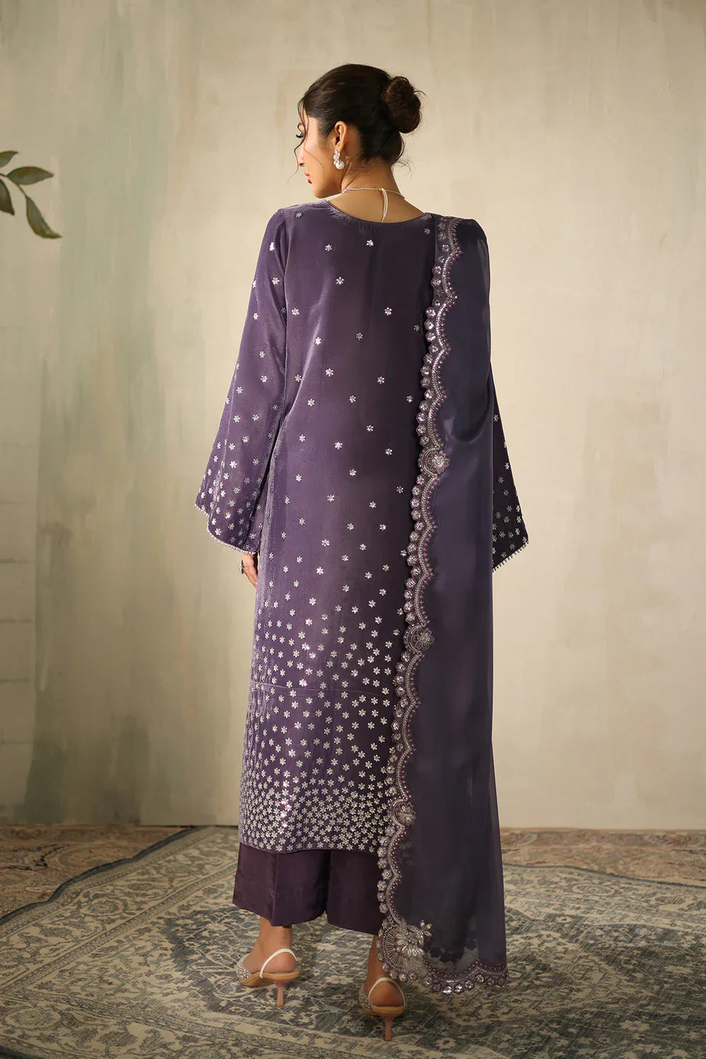 Baroque | EMBROIDERED VELVET | PR-1226 - House Of Hania