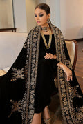 Baroque | EMBROIDERED VELVET SHAWL VS-24 - House Of Hania