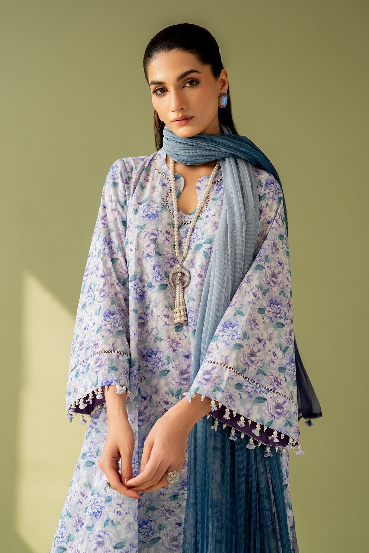 Baroque | Eid Printique | EMBROIDERED PRINTED LAWN UF-4167 - House Of Hania